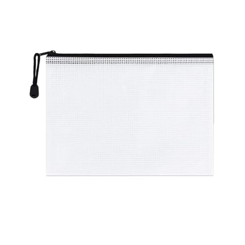 Plastic Wallets Zip Folders, 4 STÜCKE A3 A4 A5 A6 Dokument Zip Datei Ordner Schule Bürobedarf Make-Up Taschen(1pc a4) von ROJDFCNBW