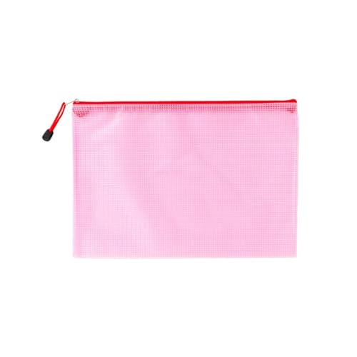 Plastic Wallets Zip Folders, For Reiseaufbewahrung Bürogeräte Home Organizer Taschen(Red,Bill(10.5CMX23.5CM)) von ROJDFCNBW