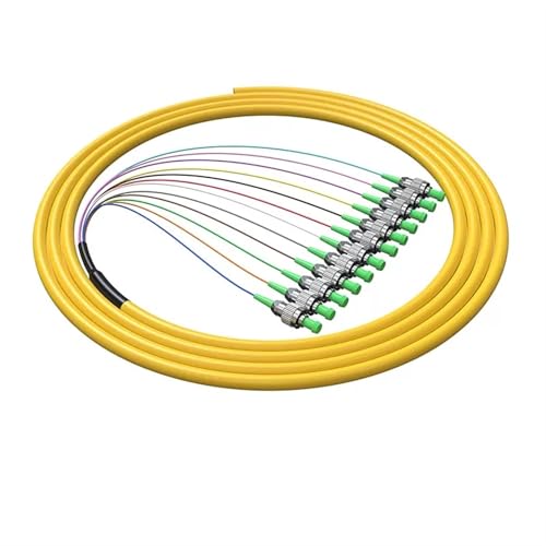 ROJDFCNBW Ethernet Industrielle Feldverdrahtung, 12-adriges gebündeltes Pigtail-Singlemode-Multimode-Glasfaser-Jumper FC/UPC-Kabel der Trägerklasse(Fc APC) von ROJDFCNBW