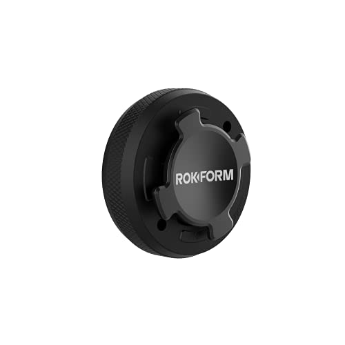 ROKFORM - Universal Handyhalterung mit Dreh Verriegelung, 3m VHB Klebepad klebt auf JEDER Oberfläche - Aluminium Roklock Series (Schwarz) von ROKFORM