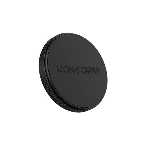 Rokform - Low Pro Magnetische Telefonhalterung, 2,5 cm (1 Zoll) Telefonmagnet für Auto, 3M VHB Klebehalterung lässt sich an fast jeder flachen Oberfläche befestigen, kompatibel mit allen Hüllen von ROKFORM