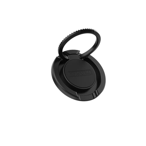 Rokform - MagSafe-kompatibler Sportringgriff und Ständer, dünner Handy-Ringhalter aus Metall, entworfen für MagSafe-kompatible Handyhüllen (schwarz) von ROKFORM