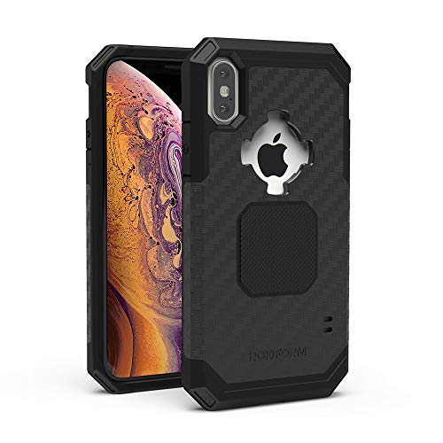 Rokform - Magnetic iPhone XS Max Case with Twist Lock Mount, Military Grade Rugged Mobile Phone Holder Series (Black) von ROKFORM