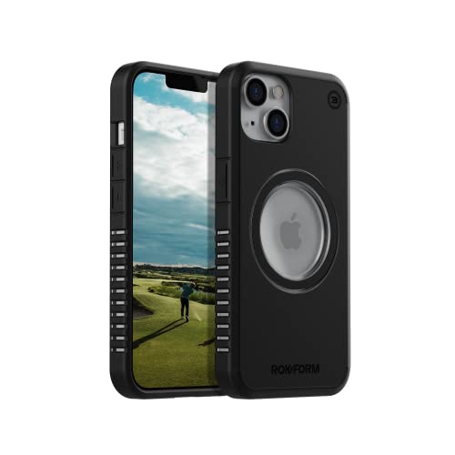Rokform - iPhone 14 Hülle, Eagle 3 Serie, Dual Magnet + MagSafe kompatibel, iPhone 14 Golf Hülle, Slim and Lightweight iPhone Cover, Drop Tested Armor (Schwarz) von ROKFORM