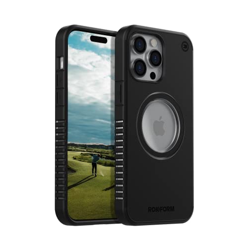 Rokform - iPhone 14 Pro Max Hülle, Eagle 3 Serie, Dual-Magnet + MagSafe kompatibel, iPhone 14 Pro Max Golf-Hülle, schlanke und leichte iPhone-Abdeckung, sturzgetestete Rüstung (schwarz) von ROKFORM