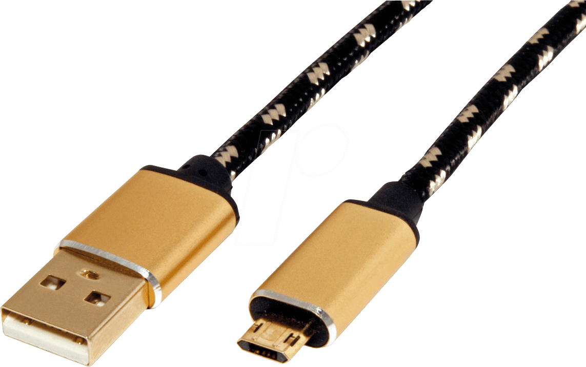 ROLINE 11028820 - USB 2.0 Kabel, A Stecker auf Micro-B Stecker, 1,8 m von ROLINE GOLD