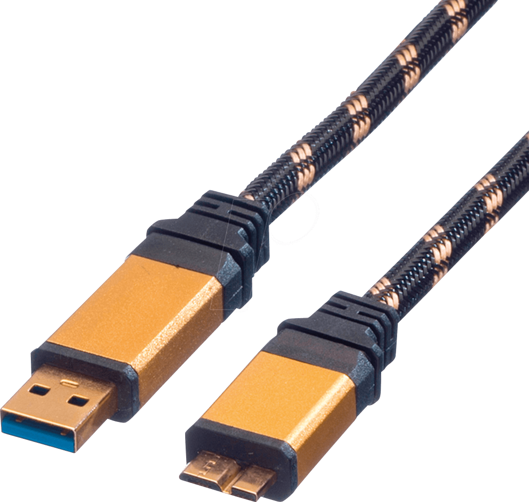 ROLINE 11028879 - USB 3.0 Kabel, A Stecker auf Micro-B Stecker, 2,0 m von ROLINE GOLD