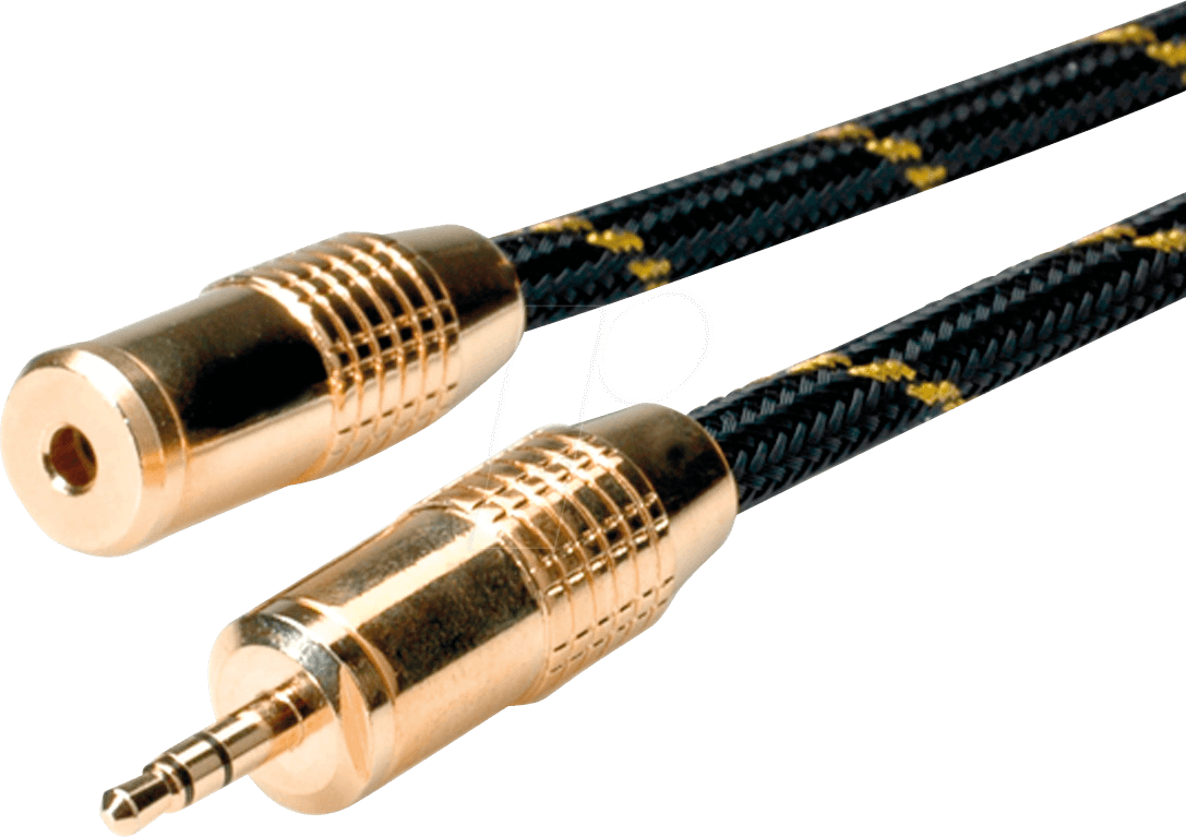 ROLINE 11094753 - Audio Kabel, 3,5 mm Klinkenstecker auf Buchse, 2,5 m von ROLINE GOLD