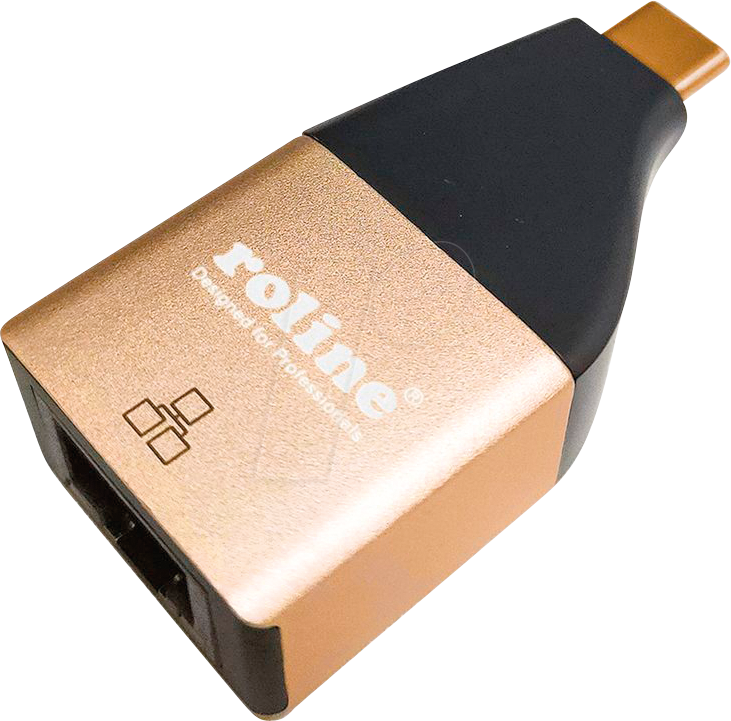 ROLINE 12021111 - Netzwerkkarte, USB-C, Gigabit Ethernet, 1x RJ45 von ROLINE GOLD