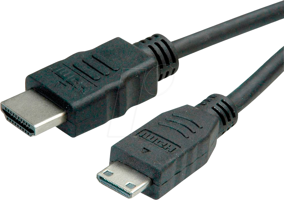 ROLINE 11445580 - High Speed HDMI-A Stecker > HDMI Mini-C Stecker, mit Ethernet, 2 von ROLINE GREEN