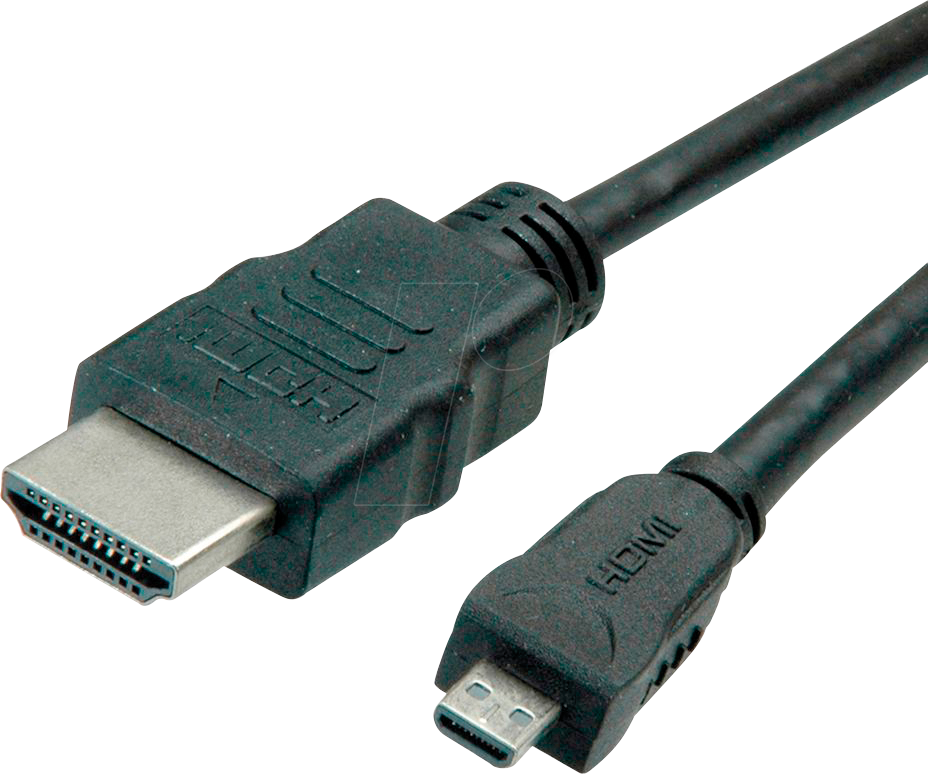 ROLINE 11445581 - High Speed HDMI-A Stecker > HDMI Micro-D Stecker, mit Ethernet, von ROLINE GREEN