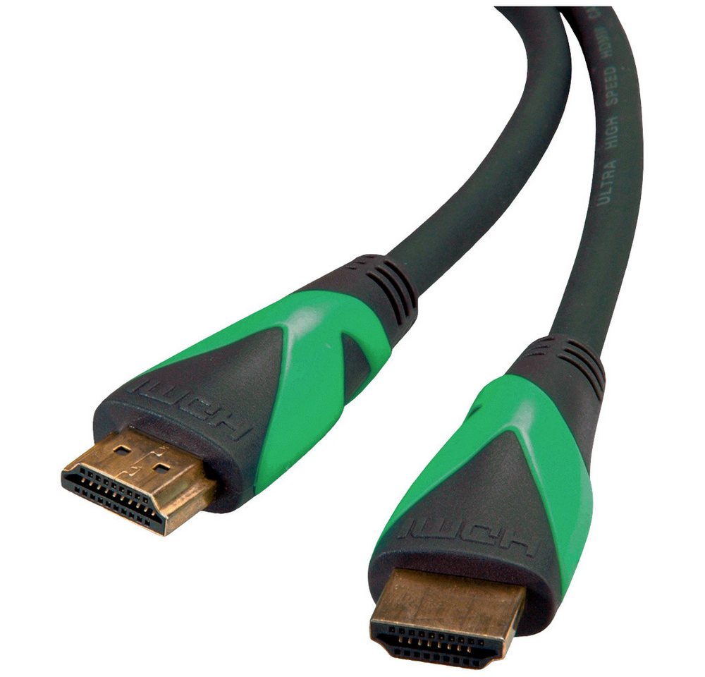 ROLINE GREEN Roline green HDMI Anschlusskabel HDMI-A Stecker 3 m Schwarz 11446012 8 HDMI-Kabel, (300.00 cm) von ROLINE GREEN