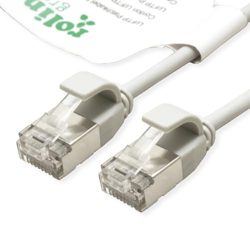 ROLINE GREEN U/FTP Patchkabel Kat.6A (Class EA), LSOH, Slim, grau, 0,15 m von ROLINE GREEN