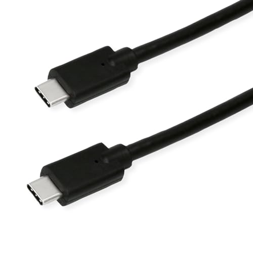 ROLINE GREEN USB 3.2 Gen 2x2 Kabel, Emark, C-C, ST/ST, 20Gbit/s, 100W, schwarz, 1 m von ROLINE GREEN