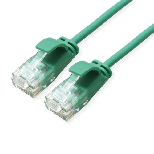 ROLINE GREEN UTP Patchkabel Kat.6A (Class EA), LSOH, Slim, grün, 2 m von ROLINE GREEN