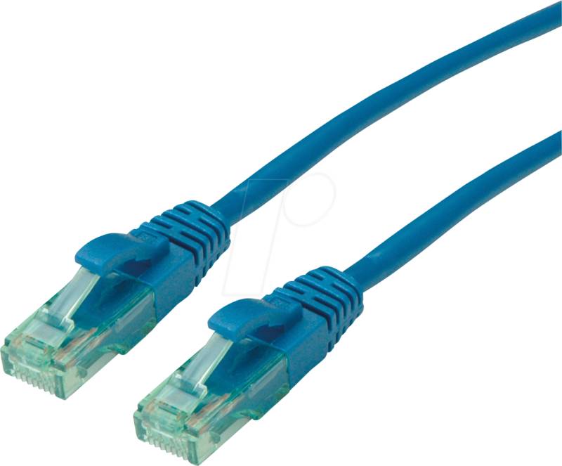 ROLINE 21453148 - Patchkabel Cat.6a UTP, blau, 15 m von ROLINE RECYCLED MATERIAL