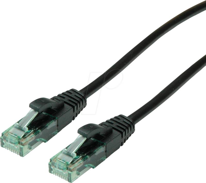 ROLINE 21453155 - Patchkabel Cat.6a UTP, schwarz, 5 m von ROLINE RECYCLED MATERIAL
