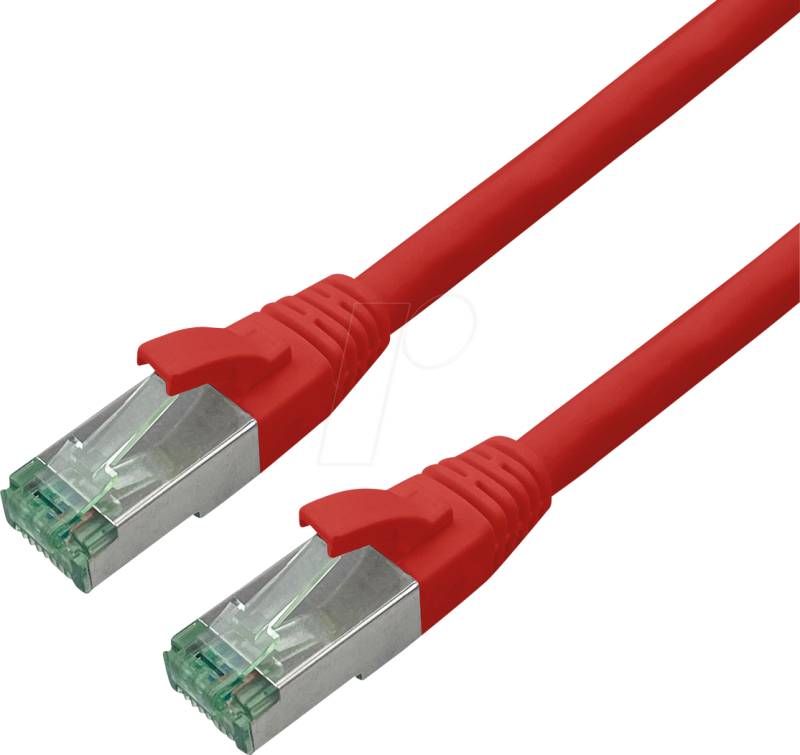 ROLINE 21453211 - Patchkabel Cat.6a S/FTP (PiMF), rot, 1 m von ROLINE RECYCLED MATERIAL