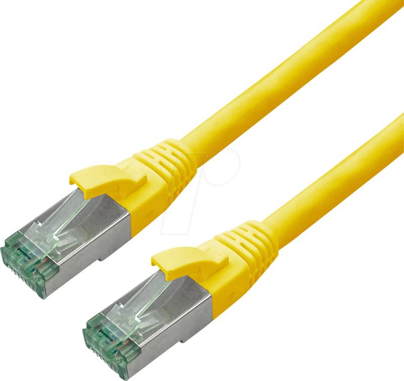 ROLINE 21453228 - Patchkabel Cat.6a S/FTP (PiMF), gelb, 15 m von ROLINE RECYCLED MATERIAL