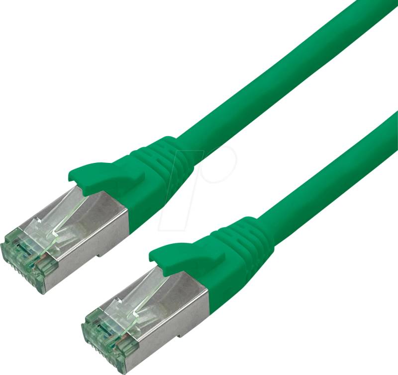ROLINE 21453237 - Patchkabel Cat.6a S/FTP (PiMF), grün, 10 m von ROLINE RECYCLED MATERIAL