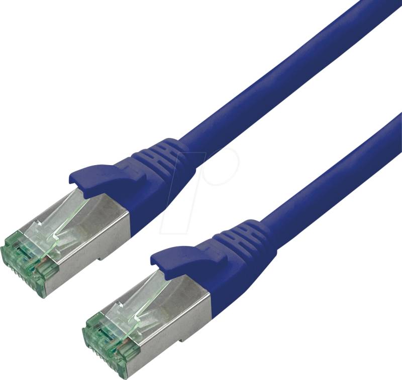 ROLINE 21453242 - Patchkabel Cat.6a S/FTP (PiMF), blau, 2 m von ROLINE RECYCLED MATERIAL