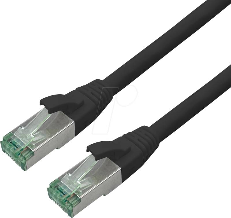 ROLINE 21453257 - Patchkabel Cat.6a S/FTP (PiMF), schwarz, 10 m von ROLINE RECYCLED MATERIAL