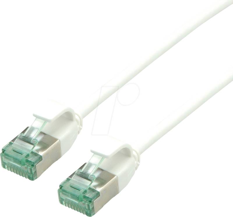 ROLINE 21453367 - Patchkabel Cat.6a (Class EA) U/FTP, Slim, weiß, 5 m von ROLINE RECYCLED MATERIAL