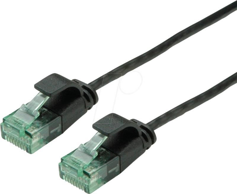 ROLINE 21453456 - Patchkabel Cat.6a (Class EA) UTP, Slim, schwarz, 3 m von ROLINE RECYCLED MATERIAL
