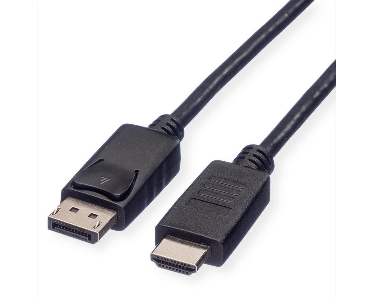 ROLINE RECYCLED MATERIAL DisplayPort Kabel DP - HDTV, ST/ST Audio- & Video-Kabel, DisplayPort Männlich (Stecker), HDTV Männlich (Stecker) (300.0 cm) von ROLINE RECYCLED MATERIAL