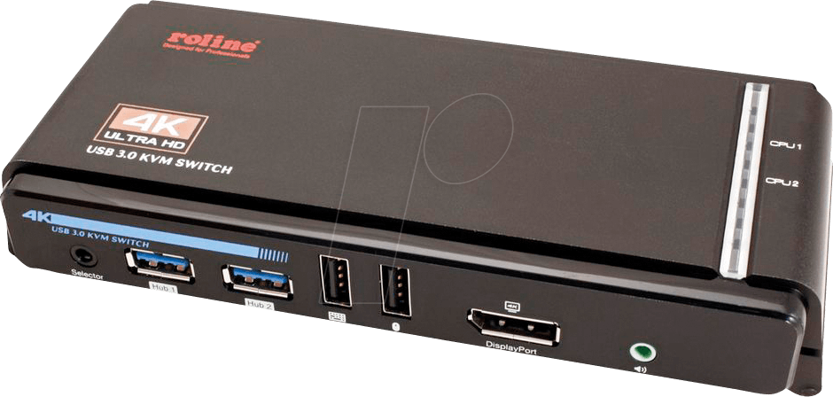 RL 14013331 - 2-Port USB DisplayPort KVM Switch von ROLINE