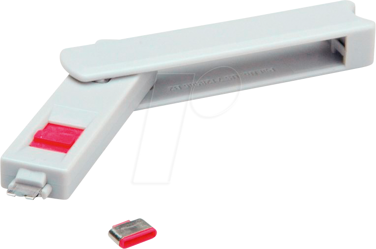 ROLINE 11028333 - USB-C-Port Schloss (1x Schlüssel und 1x Schloss) von ROLINE