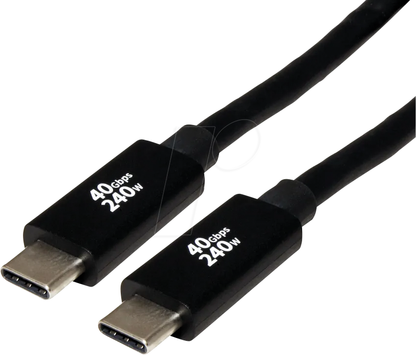 ROLINE 11029087 - USB 40 Gb/s Kabel, C Stecker auf C Stecker, 240W, schwarz, 2 m ROLINE 11029087 - USB 40 Gb/s Kabel, C Stecker auf C Stecker, 240W, schwarz, 2 m von ROLINE