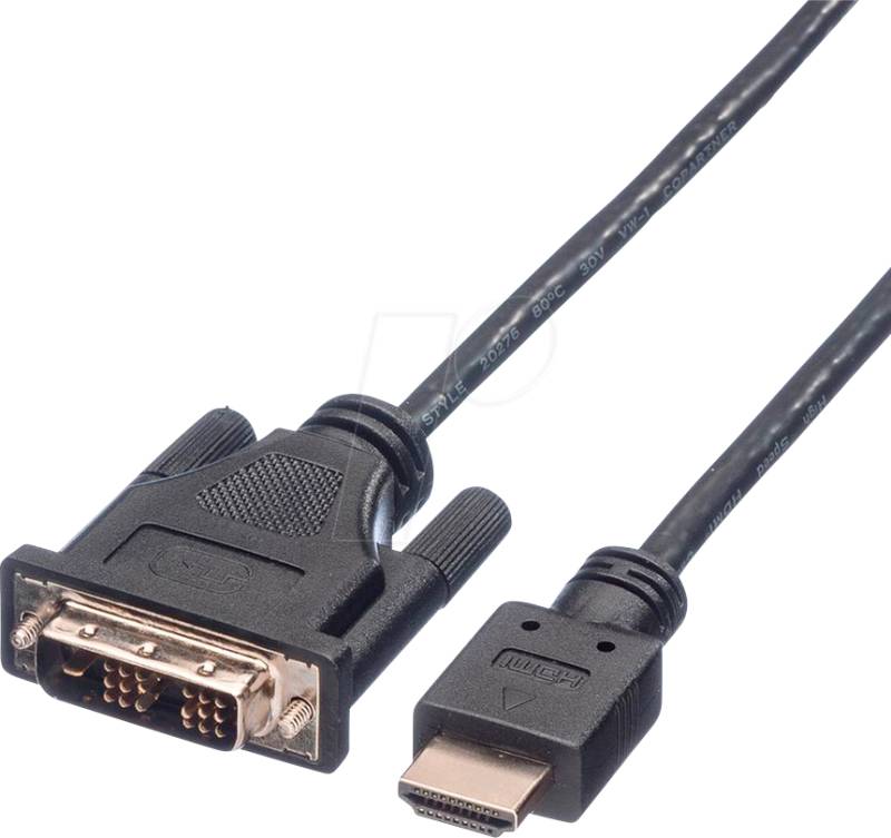 ROLINE 11045553 - Kabel, HDMI-St.  DVI-D 18 +1 St., 10,0 m von ROLINE