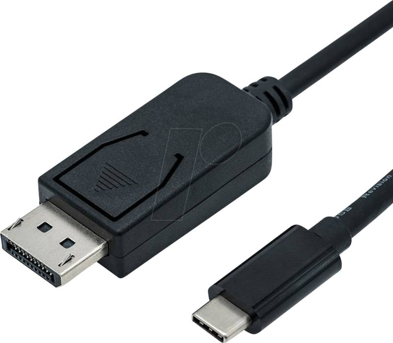 ROLINE 11045846 - Kabel, USB-C > DP, 4K 60Hz, schwarz, St./St. 2 m von ROLINE