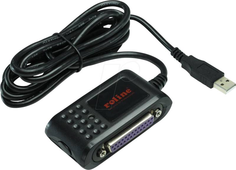 ROLINE 12021017 - USB Konverter, A Stecker auf DB9 + DB25, 1,8 m von ROLINE