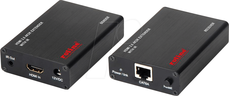 ROLINE 14013417 - HDMI Repeater, 4K@60Hz, bis 30 m, Cat.6A von ROLINE