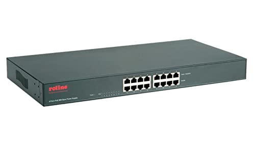 ROLINE 19" Fast Ethernet PoE Mid-Span Injektor, 8 Ports von ROLINE