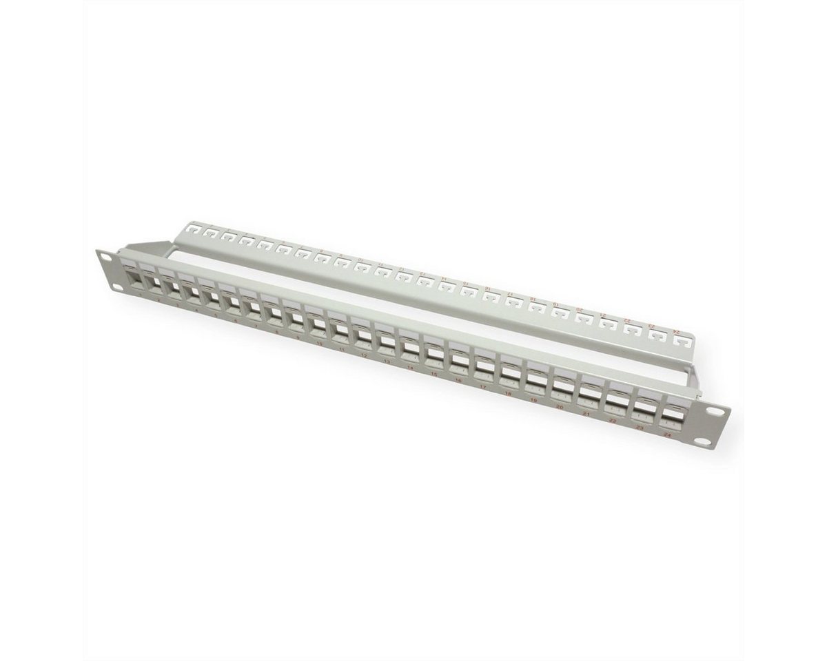 ROLINE 19"-Keystone-Modulträger, 24P., ungeschirmt Netzwerk-Panel ROLINE 19"-Keystone-Modulträger, 24P., ungeschirmt Netzwerk-Panel von ROLINE
