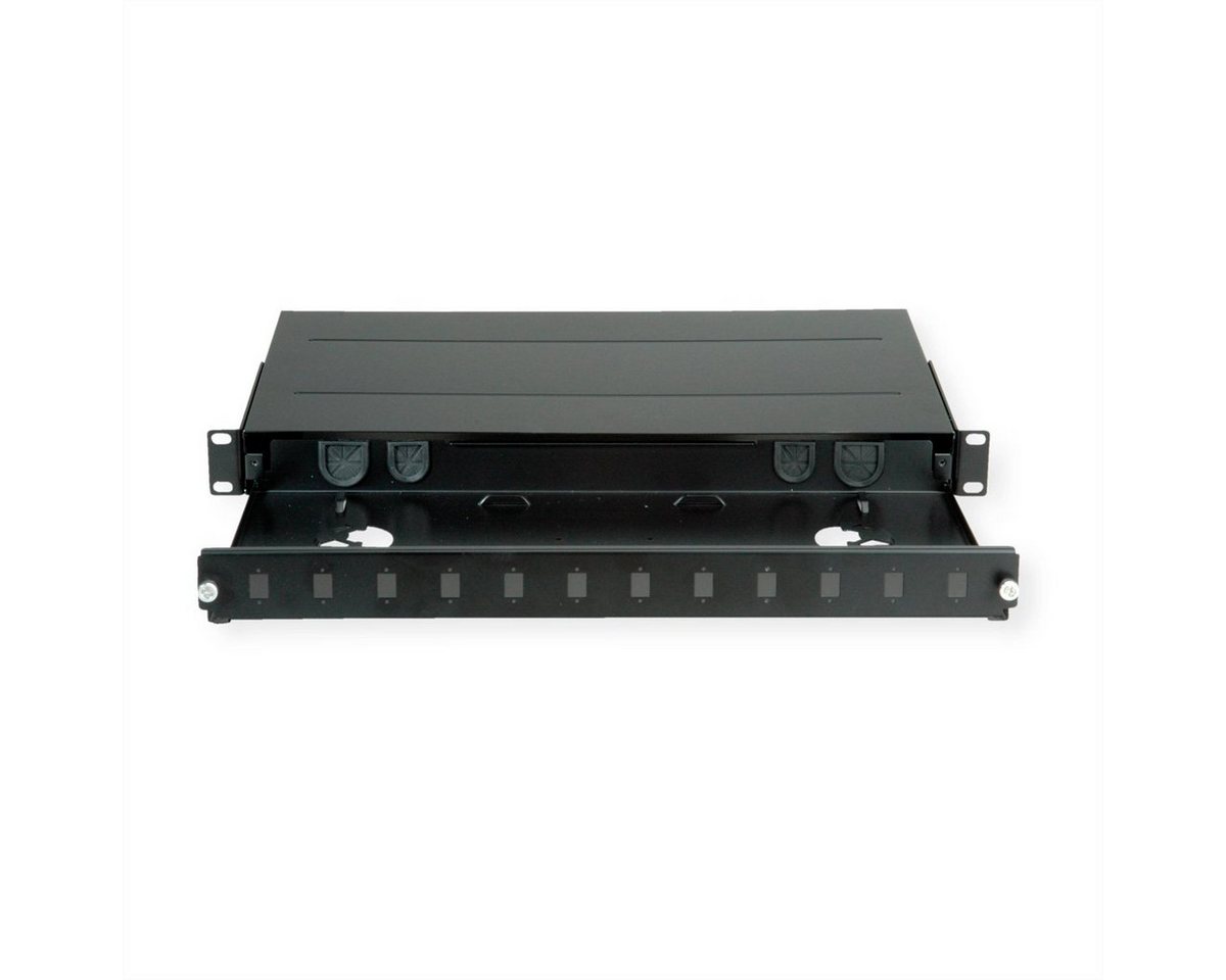 ROLINE 19''-LWL-Gehäuse leer, 1 HE, 12x SC-Simplex oder LC-Duplex Glasfaserkabel ROLINE 19''-LWL-Gehäuse leer, 1 HE, 12x SC-Simplex oder LC-Duplex Glasfaserkabel von ROLINE