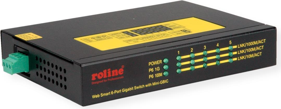 ROLINE 21.13.1162 Netzwerk-Switch Gigabit Ethernet (10/100/1000) Power over Ethernet (PoE) Schwarz (21.13.1162) von ROLINE