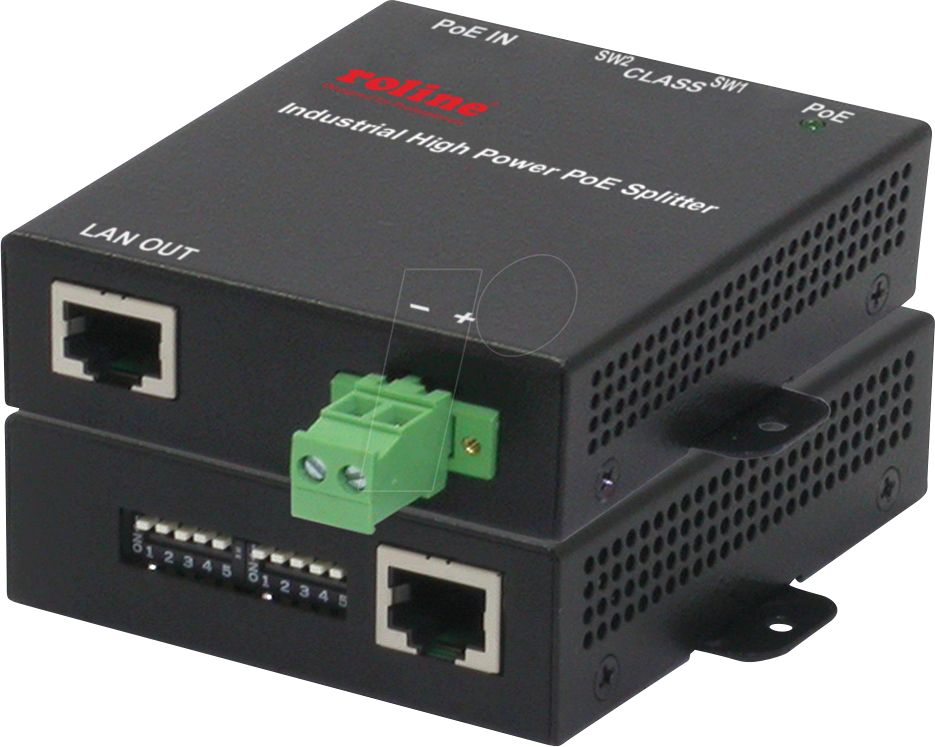 ROLINE 21131173 - Power over Ethernet (PoE+) Gigabit Splitter von ROLINE