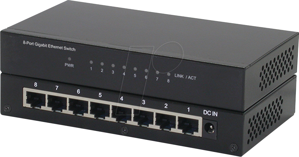 ROLINE 21143521 - Switch, 8-Port, Gigabit Ethernet von ROLINE