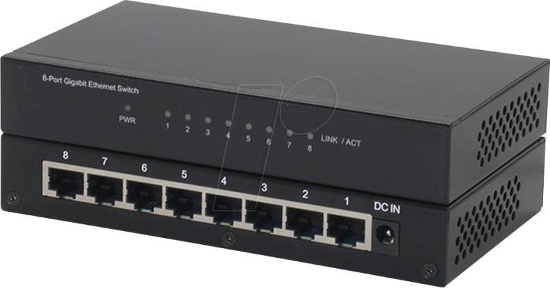 ROLINE 21143521 - Switch, 8-Port, Gigabit Ethernet von ROLINE