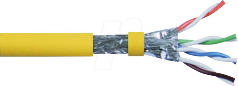 ROLINE 21150005 - Cat.8 Netzwerkkabel, S/FTP (PiMF), gelb, 100 m von ROLINE