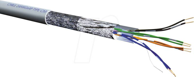 ROLINE 21150319 - Cat.5e Patchkabel, S/FTP, grau, 100 m von ROLINE
