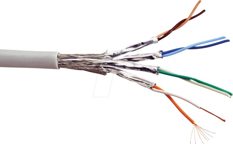 ROLINE 21150892 - Cat.6 Netzwerkkabel, S/FTP (PiMF), grau, 300 m von ROLINE