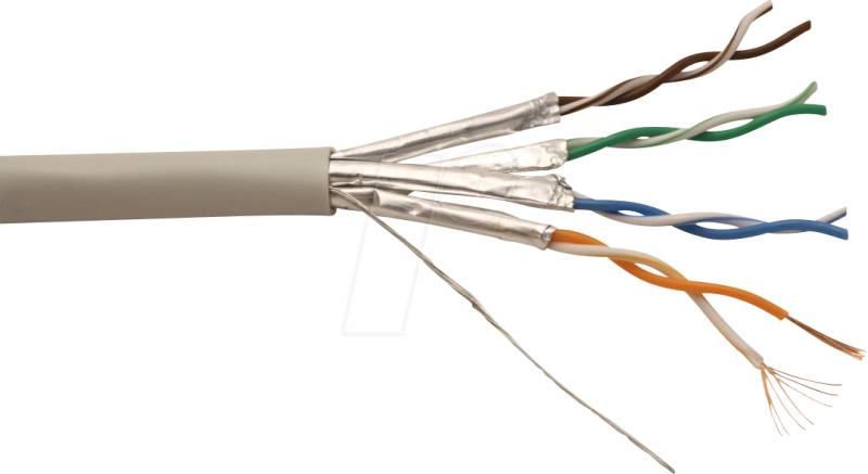 ROLINE 21151682 - Cat.6a Patchkabel, UTP, grau, 300 m von ROLINE