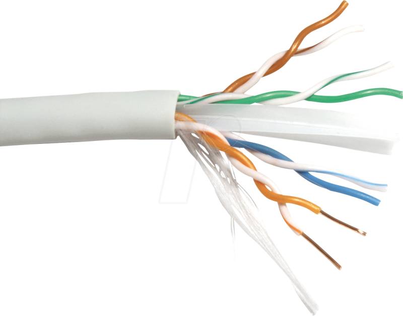 ROLINE 21151684 - Cat.6a Netzwerkkabel, UTP, grau, 100 m von ROLINE