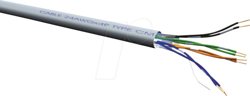 ROLINE 21151686 - Cat.6a Netzwerkkabel, UTP, grau, 100 m von ROLINE