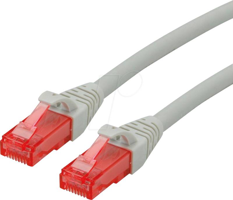 ROLINE 21152507 - Patchkabel Cat.6 UTP, LSOH, grau, 10 m von ROLINE